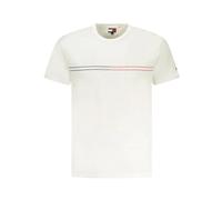 Tommy Hilfiger, Homme, Tops, Blanc, Taille: L T-shirt Homme en Coton Blanc