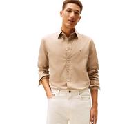 Tommy Hilfiger Hommes Flex Popeline Solid RF Shirt MW0MW37550 L/S Chemise, Beige, XXL, Beige (Taupe côtier), XXL