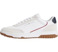 Tommy Hilfiger Hommes Th Basket Core Cuir Suède Mix FM0FM05881 Low Top, Bleu, 7