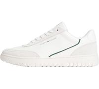 Tommy Hilfiger Hommes Th Basket Core Leather Suede Mix FM0FM05881 Low Top, Beige, 9