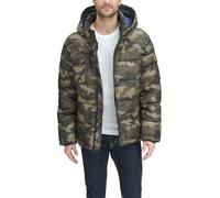 Tommy Hilfiger Hooded Puffer Jacket (Standard and Big & Tall) Manteau Alternatif Long, Camouflage, M Homme