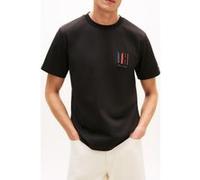Tommy Hilfiger Icon Interlock Embossed Logo T-shirt Black Taille: XL | T-Shirts Outlet | Homme | Le Noir