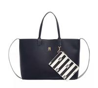 Tommy Hilfiger Iconic Tommy Tote Solid Stripe Space Blue, Bleu (Space Blue), Taille unique