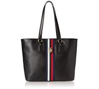 Tommy Hilfiger Jaden Plus Tote, Fourre-Tout Femme, Noir/Blanc, Taille Unique