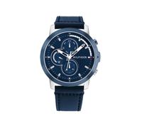 Tommy Hilfiger Jameson Montre Homme Multifonction Acier Cuir Bleu 1792051