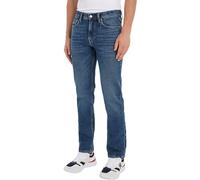 Tommy Hilfiger Jean Homme Straight Denton en Coton, Bleu (Hiker Indigo), 36W/32L