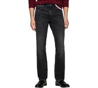 Tommy Hilfiger Jean Homme Straight Leg en Coton, Noir (Twain Black), 29W/30L