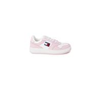 TOMMY HILFIGER JEANS Baskets Sneakers Femme Rose Cuir GR76052 38