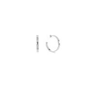 Tommy Hilfiger Jewelry Boucles d'Oreilles Créoles pour Femme en Acier Inoxydable avec des Cristaux - Disponible en Version Or ou Argent