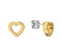 Tommy Hilfiger Jewelry Boucles D'oreilles Puces pour Femme en Or Jaune en Forme de Cœur - 2780972