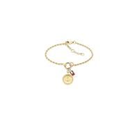 Tommy Hilfiger Jewelry Bracelet avec Pendentif pour Femme en Acier Inoxydable avec placage Or Jaune - 2781030