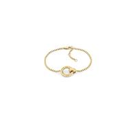 Tommy Hilfiger Jewelry Bracelet en Chaîne pour Femme en Or Jaune avec un Charm Rond - 2780947