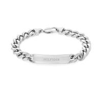 Tommy Hilfiger Jewelry Bracelet en Chaîne pour Homme en Acier Inoxydable avec une Plaque Gravée - 2790579