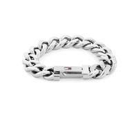 Tommy Hilfiger Jewelry Bracelet et Collier en Chaîne pour Homme en Acier Inoxidable avec le Drapeau Iconique de