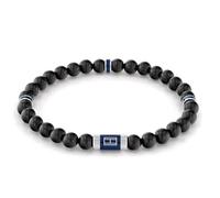 Tommy Hilfiger Jewelry Bracelet pour Homme de Perles en Bois Couleur Noire - 2790323