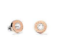 Tommy Hilfiger Jewelry Clous d'oreilles pour Femme en Acier inoxidable décorés avec cristaux