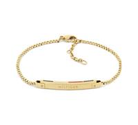 Tommy Hilfiger Jewelry Collier avec Pendentif, Bracelet en Chaîne et Pendant d'Oreilles pour Femme en Acier Inoxydable couleur Or Jaune