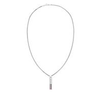 Tommy Hilfiger Jewelry Collier avec Pendentif pour Homme en Acier Inoxydable avec une Plaque Gravée - 2790314