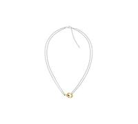 Tommy Hilfiger Jewelry Collier Chaîne Double pour Femme en Acier Inoxydable Bicolore avec un Nœud Nautique - 2780989