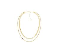 Tommy Hilfiger Jewelry Collier Chaîne Double pour Femme en Or Jaune - 2780980
