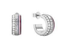 Tommy Hilfiger Jewelry Créoles pour Femme en Acier Inoxidable avec Cristaux - 2780623