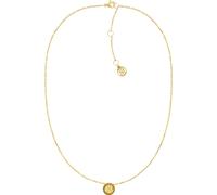 Tommy Hilfiger Jewelry Collier avec Pendentif pour Femme en Or Jaune avec Cristaux - 2780569