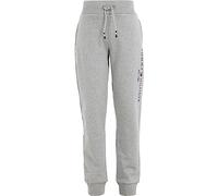 Tommy Hilfiger Jogging Enfant Unisexe Essential Sweatpants Coton Biologique, Gris (Light Grey Heather), 7 Ans