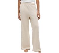Tommy Hilfiger Jogging Femme Wide Leg avec Ceinture Élastique, Beige (Heathered Oat), L