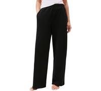Tommy Hilfiger Jogging Femme Wide Leg avec Ceinture Élastique, Noir (Black), XS
