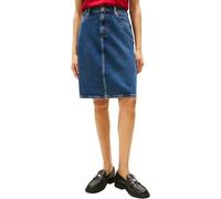Tommy Hilfiger Jupe en Denim Femme Dee Straight Longueur Genoux, Bleu (Dee), 34