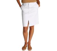 Tommy Hilfiger Jupe en Denim Femme Straight Longueur Genoux, Blanc (Th Optic White), 48