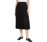Tommy Hilfiger Jupe Femme Fluid Pleated Skirt Midi, Noir (Black), 36