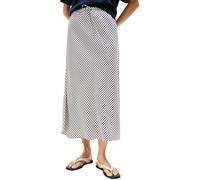 Tommy Hilfiger Jupe Femme Twill Midi Bias avec Lien à Nouer, Multicolore (Textured STP/Dark Night Navy), 44