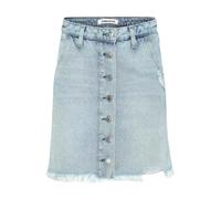 Tommy Hilfiger - Jupe Midi en Jean Boutonnée sur le Devant - Femme - Jupes - Bleu - Taille: W24