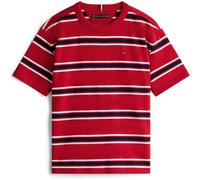 Tommy Hilfiger Kids' Stripe Regular Fit T-Shirt Bande Rouge 0EV 16Y Male