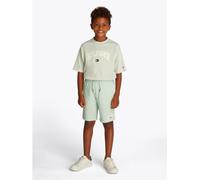 Tommy Hilfiger Kids' Varsity Fleece Jogger Shorts Dw Grn Heathr 12Y Male