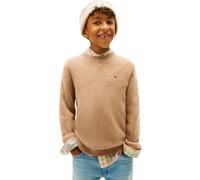 Tommy Hilfiger Lambswool CN Kb0kb10348 Pull pour garçon Kaki (Safari Canvas Heather), 8 Ans, Kaki (Safari Canvas Heather), 8 Ans