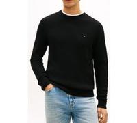 Tommy Hilfiger Lambswool Crew Neck Black Taille: XL | Pulls Outlet | Homme | Le Noir