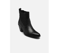 Tommy Hilfiger Bottines Chelsea Western en cuir pour femme Fw0fw09582Low, Black, 38 EU