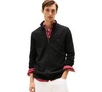 Tommy Hilfiger Lightweight Full Zip Up Sweater, Black, S Homme