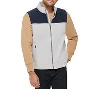Tommy Hilfiger Lightweight Polar Fleece Vest Gilet en Polaire, Bleu Marine/Glace, L Homme