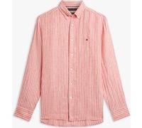 TOMMY HILFIGER Chemise orange foncé / blanc, Taille XL