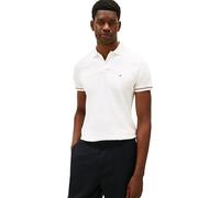 Tommy Hilfiger Liquid Cotton RWB Cuff Slim Polo Mw0mw41612 S/S, Blanc (écru), XL Homme, Blanc (Ecru), XL