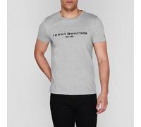 Tommy Hilfiger Logo Crew Neck T Shirt Cloud 501 S Male