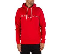 Tommy Hilfiger Logo Hoody, Sweat-Shirt Homme, Rouge (Haute Red 611), Small