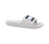 Tommy Jeans Claquettes Femme Flag Pool Slide Sandales de bain Blanc (Ecru) 38
