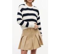 Tommy Hilfiger Loose Cable Sweater Dark Night Navy/stripe Taille: S | Pulls Outlet | Femme | Le Noir