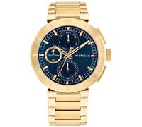 Tommy Hilfiger Montre Analogique Multifunction à Quartz pour Homme avec Bracelet en Acier Inoxydable, Blue
