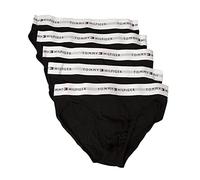 Tommy Hilfiger Lot de 5 Slips Homme Slip élastique Slip Coton Stretch Article UM0UM02905, 0SJ Black/Black/Black/Black/Black, M