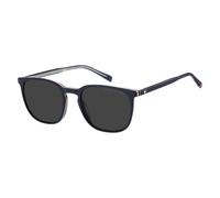 Tommy Hilfiger - Lunettes de soleil carrées - Homme - Accessoires - Gris - Taille: 52 MM